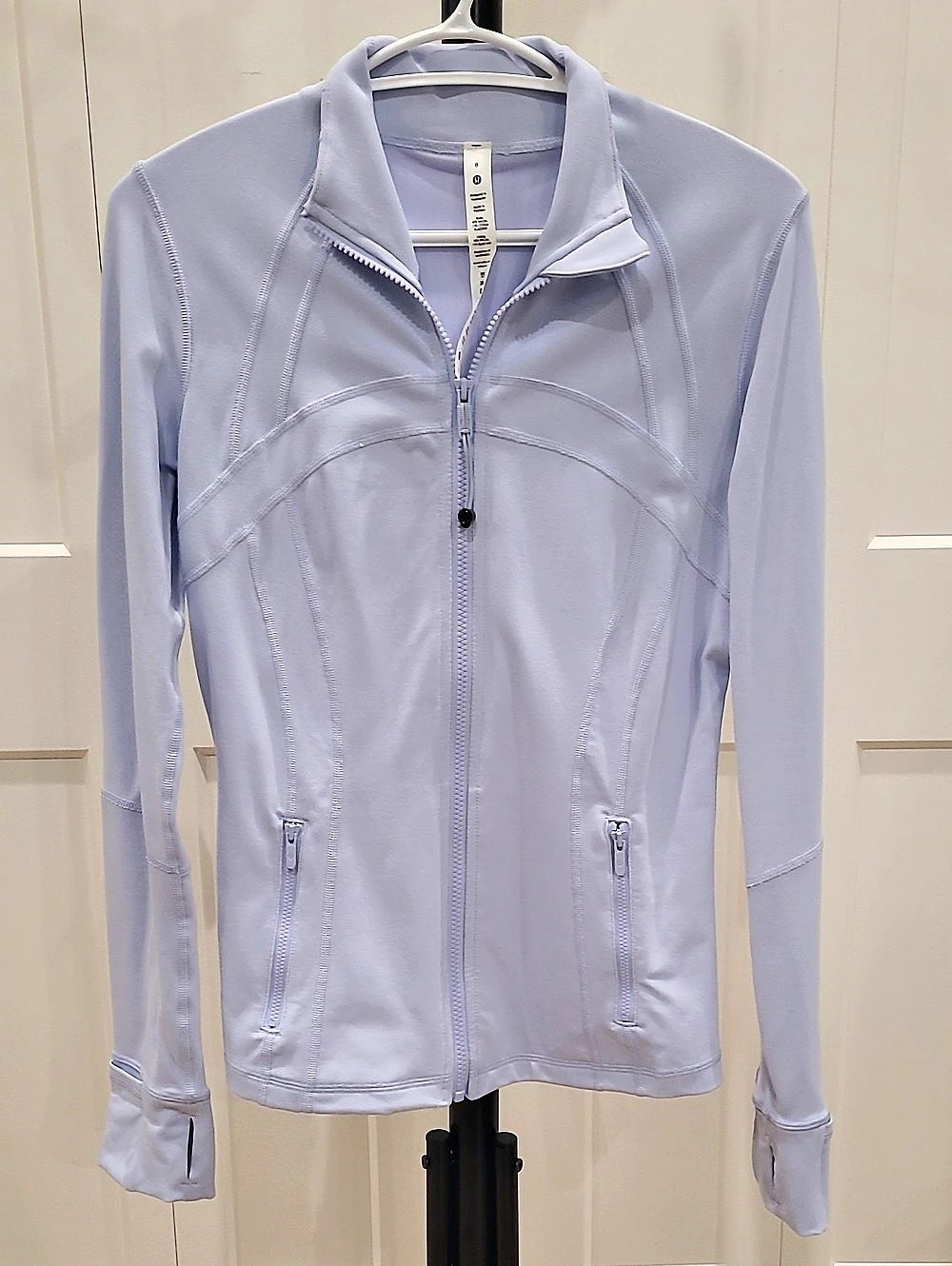 lululemon Define Jacket *Luon Full Zip In Blue Linen - Size 8
